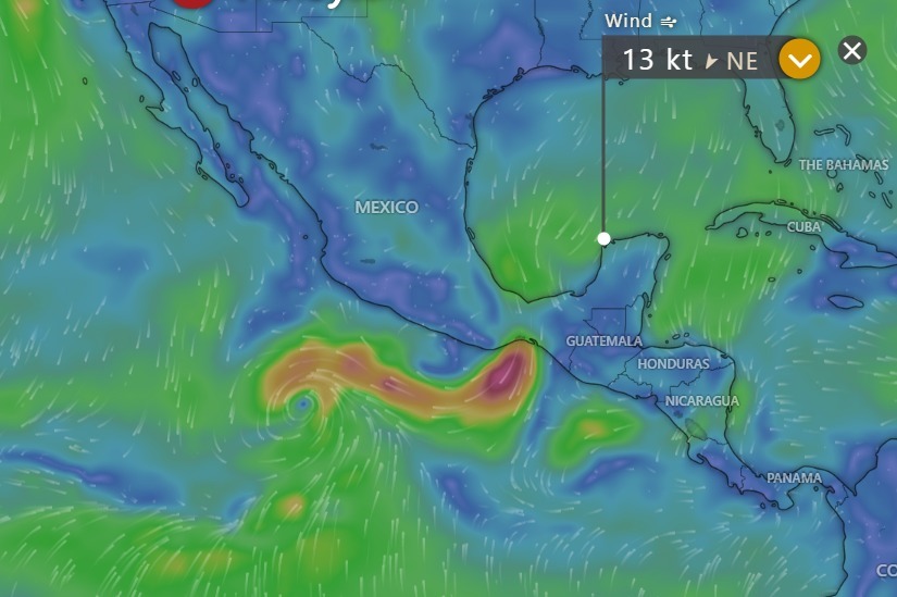 Tropical Storm Norma could form this Tuesday in the Pacific