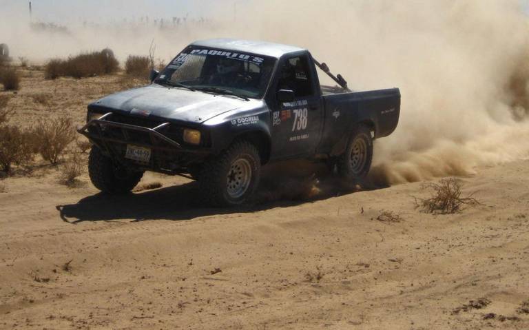 Baja 1000 car racing near La Paz