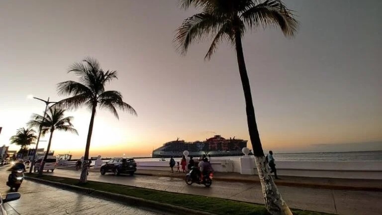 Cozumel Malecon at sunset