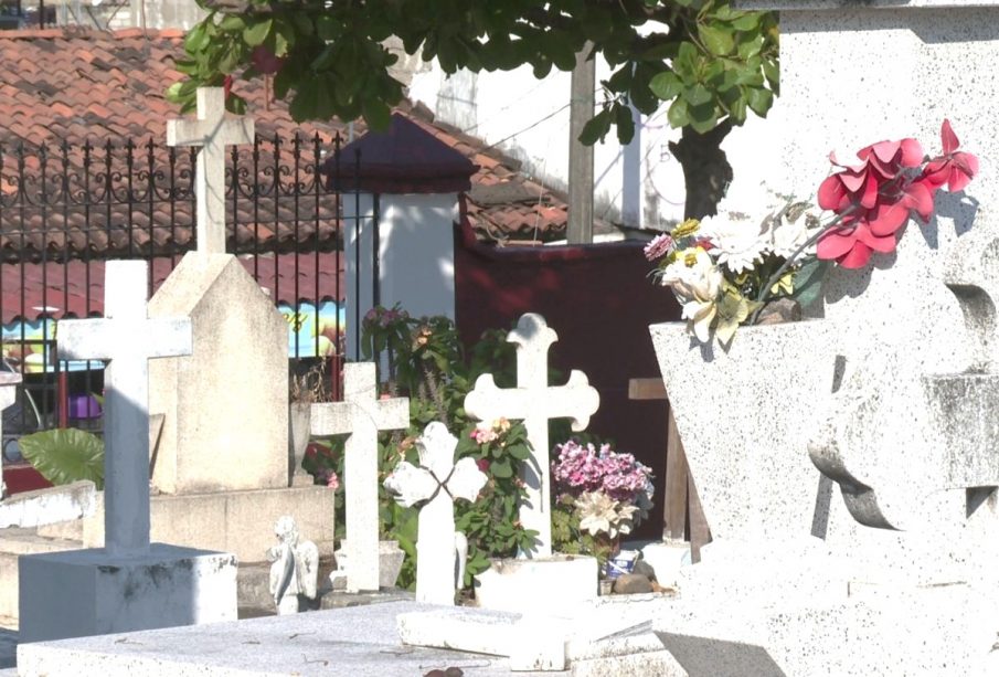 Day of the Dead celebartion in cemetery of Vallarta