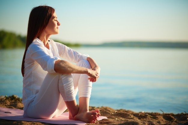 Relaxed woman