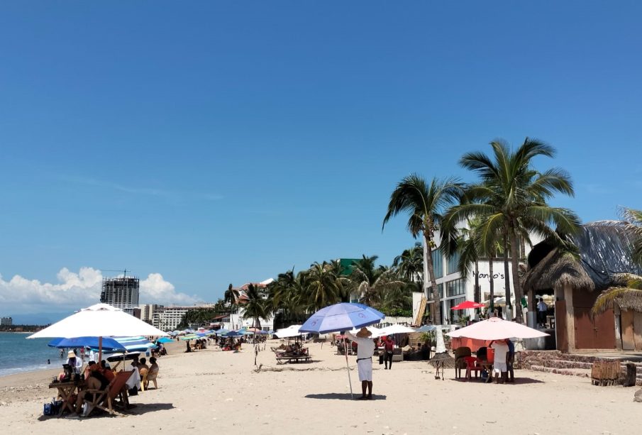 Tourists on Vallarta beaches