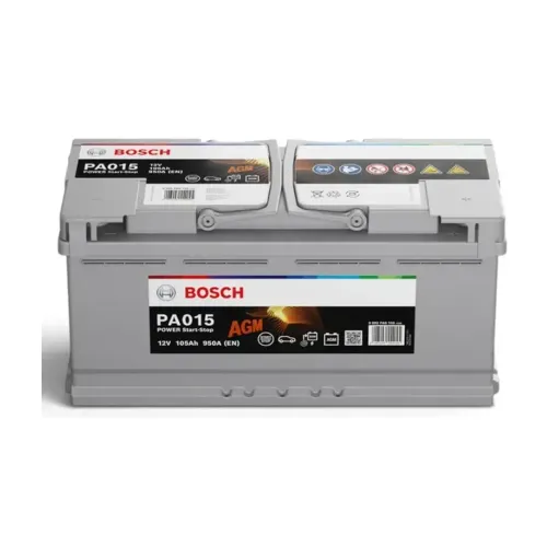 Acumulator Start-Stop AGM 105 Ah Bosch 950 A Pornire Power