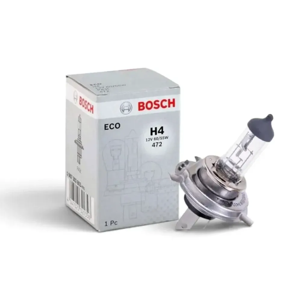 Bec H4 Halogen Bosch Eco x1 Bucata 12V 55W