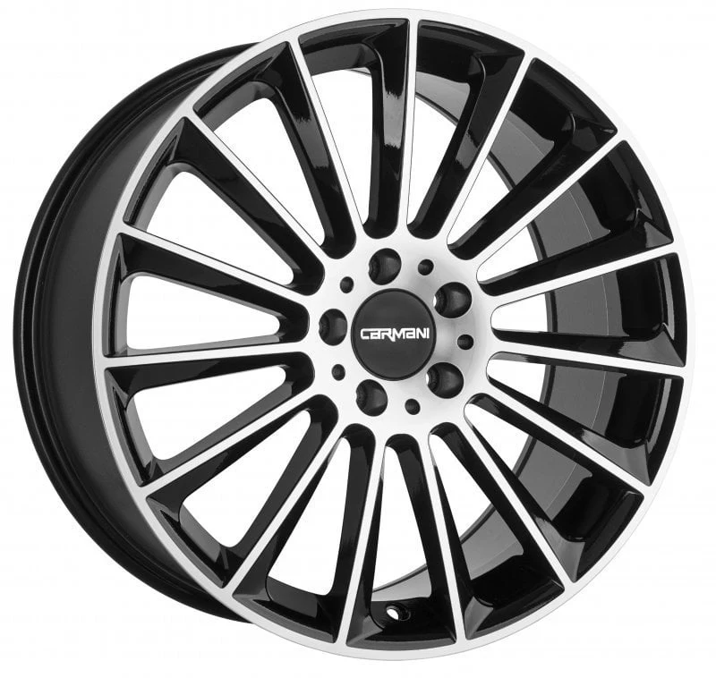 Jantă aliaj R18 negru față șlefuită Carmani 17 Fritz — 5×112, ET45