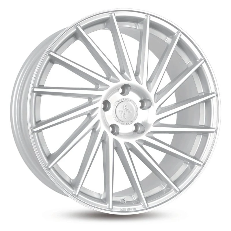 Jantă aliaj R19 argintiu față șlefuită Keskin Tuning KT17 — 5×112, ET45