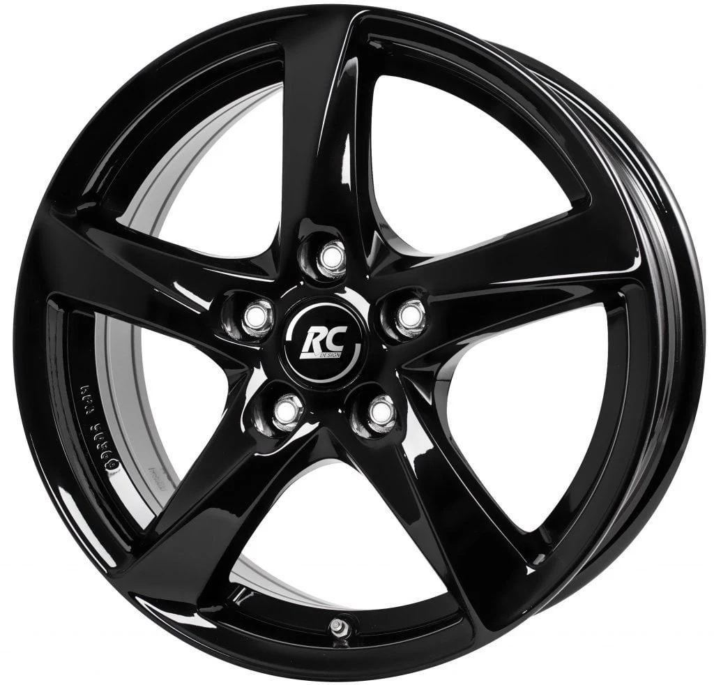Jantă aliaj R14 negru lucios RC Design RC30 — 5×100