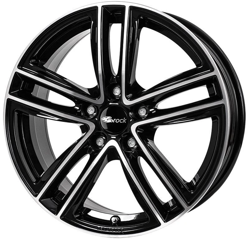 Jantă aliaj R16 negru lucios șlefuit RC Design RC27 — 5×114.3, ET50
