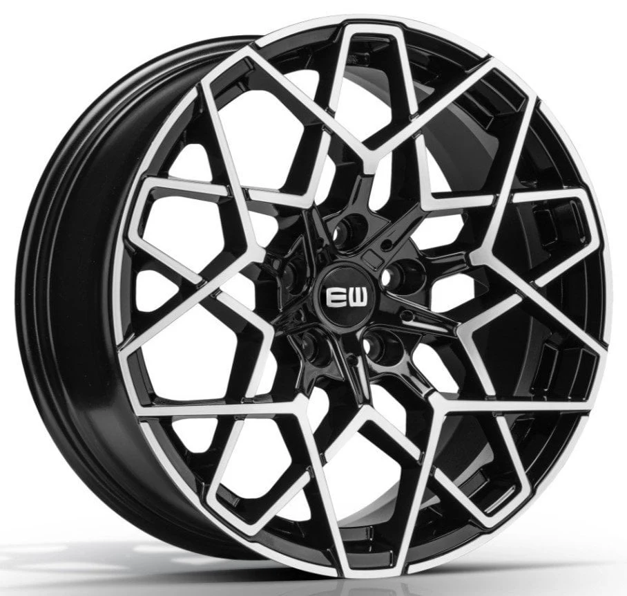 Jantă aliaj R19 negru față șlefuită Elite Wheels Performance — 5×112