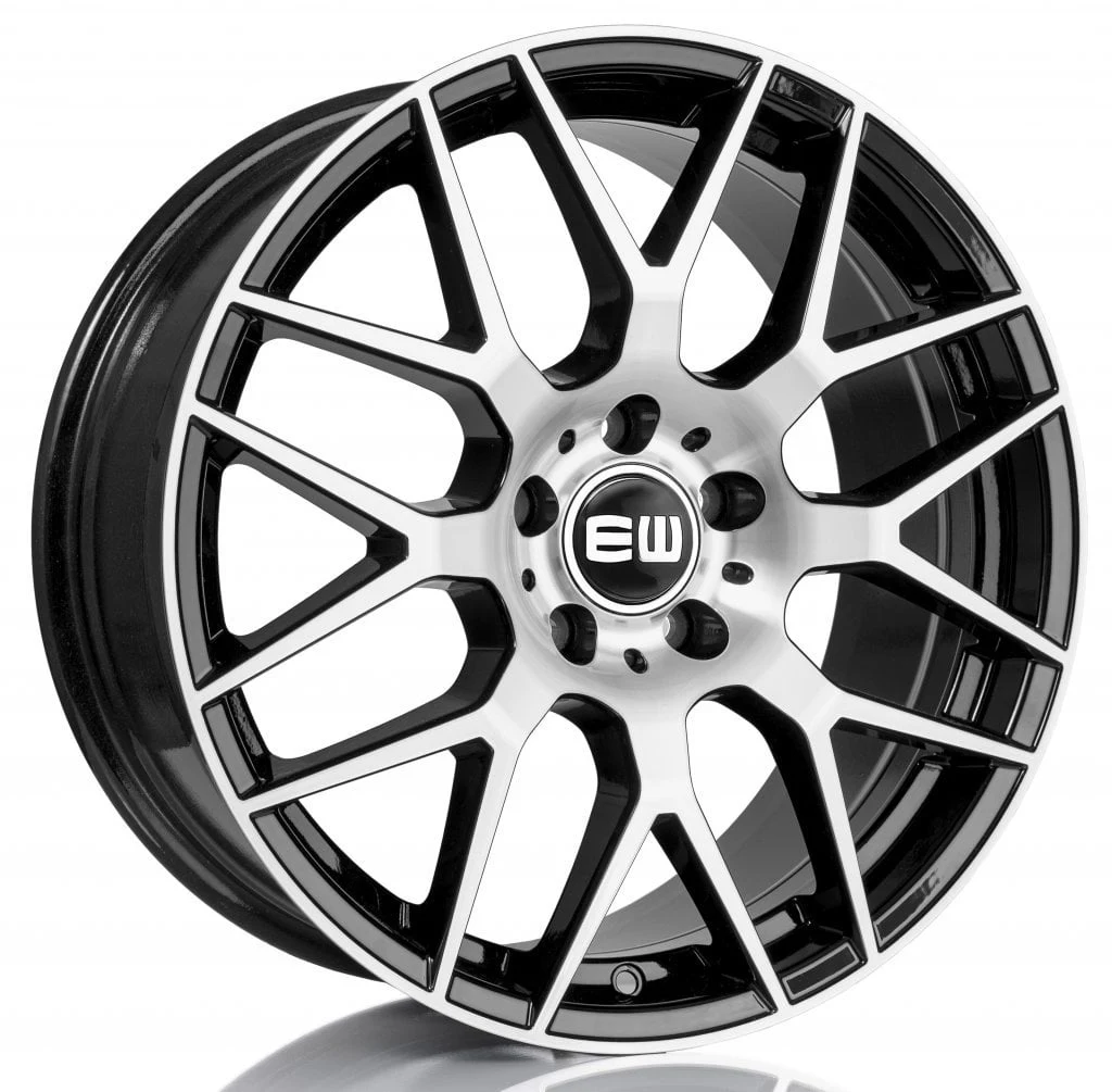 Jantă aliaj R18 negru față șlefuită Elite Wheels Elegance-r — 5×112, ET45