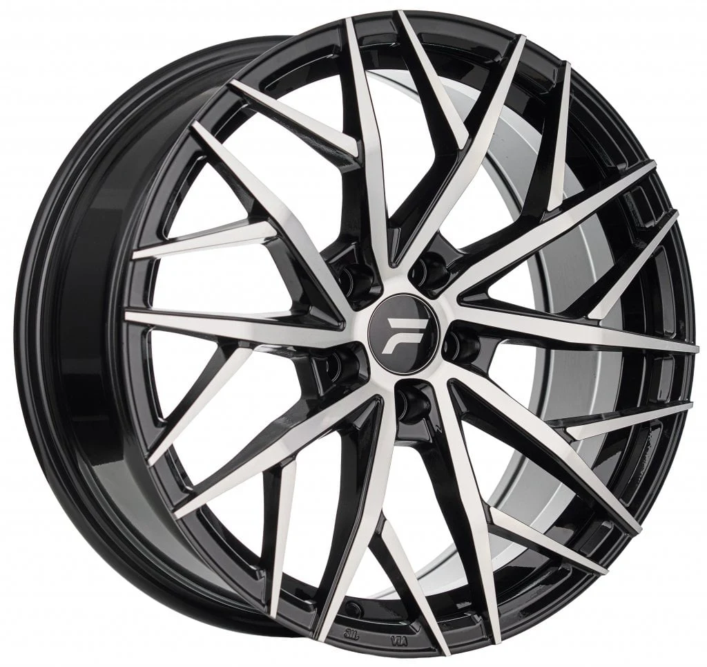 Jantă aliaj R16 negru față șlefuită FLOWTEC Venti — 5×112