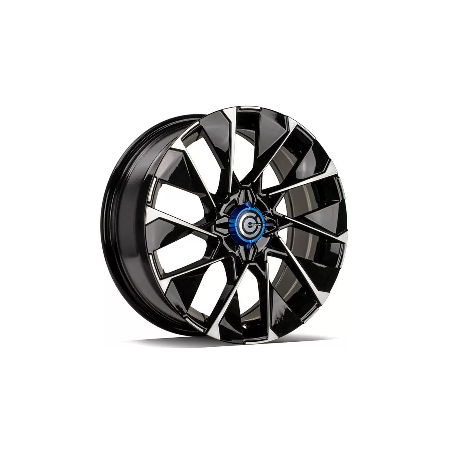 Jantă aliaj R16 negru față șlefuită Carbonado Rise — 4×100