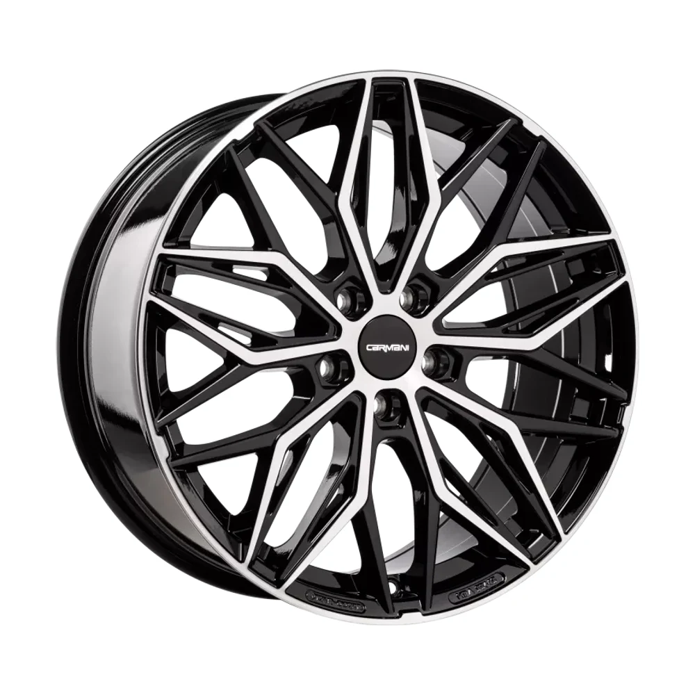 Jantă aliaj R17 negru față șlefuită Carmani 26 Max — 5×108, ET50