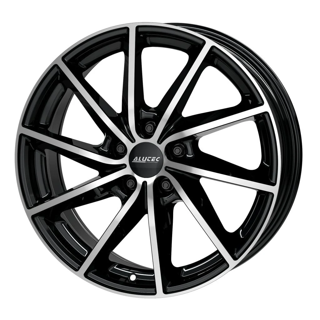 Jantă aliaj R16 negru față șlefuită ALUTEC Singa — 5×114.3, ET45
