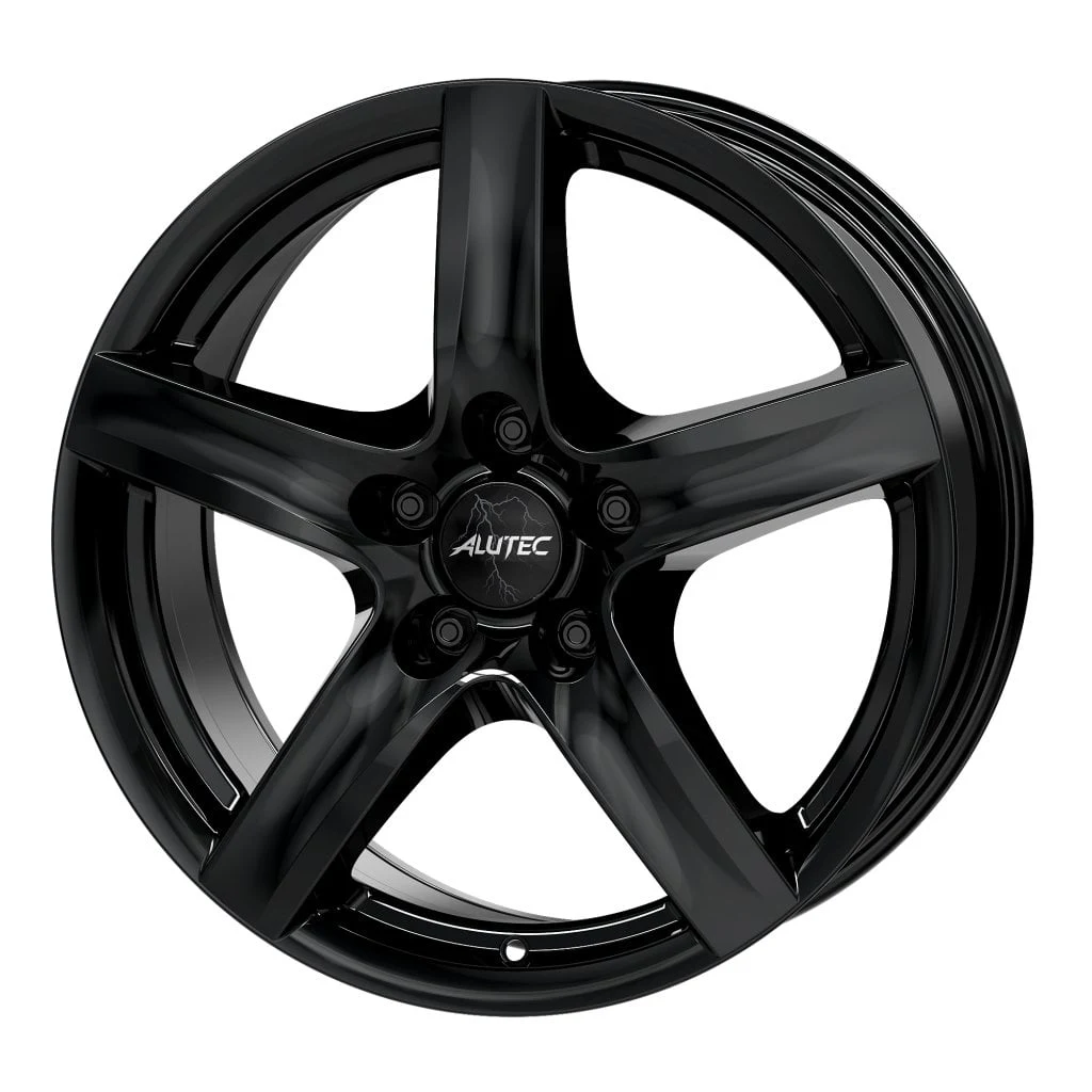 Jantă aliaj R16 negru față șlefuită ALUTEC Grip — 5×114.3