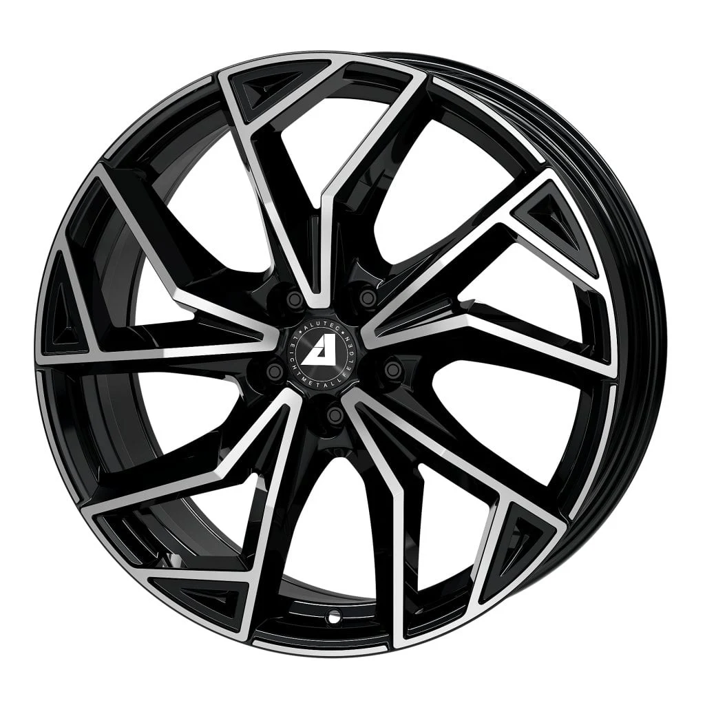 Jantă aliaj R17 negru față șlefuită ALUTEC ADX.02 — 5×114.3, ET50