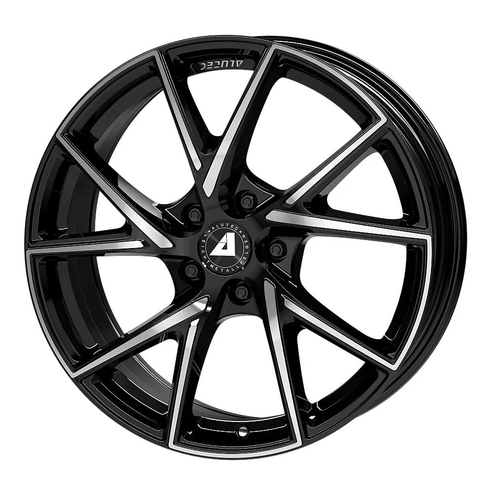 Jantă aliaj R17 negru față șlefuită ALUTEC ADX.01 — 5×114.3