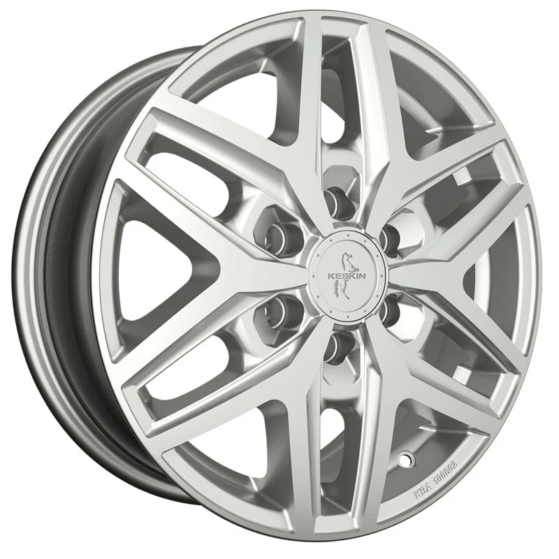 Jantă aliaj R16 argintiu Keskin Tuning Kt C1-6L — 6×130