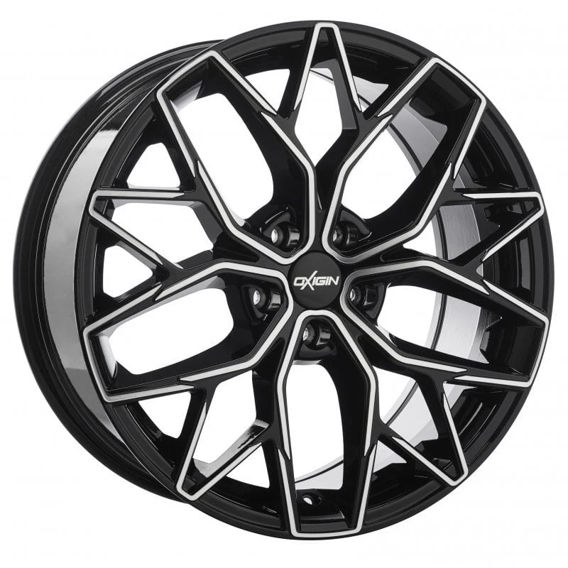 Jantă aliaj R20 negru față șlefuită Oxigin 26 Oxid — 5×108