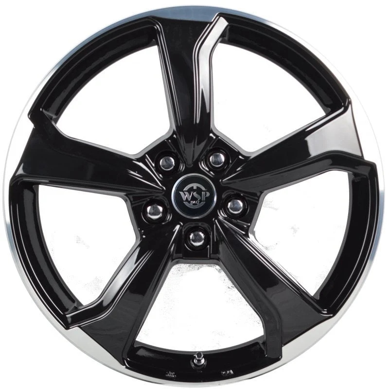 Jantă aliaj R18 negru față șlefuită WSP Design Italy WD005 Formentera — 5×112