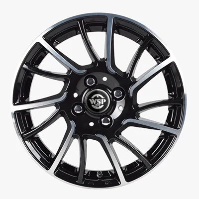 Jantă aliaj R15 negru față șlefuită WSP Design Italy WD009 Moon — 4×108, ET37