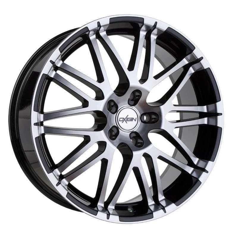 Jantă aliaj R17 negru față șlefuită Oxigin 14 Oxrock — 5×114.3