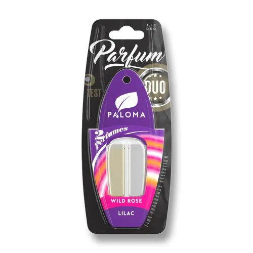 Odorizant auto Paloma Parfum Duo Rose/Lily 2×3ml