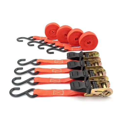 Set 4 chingi cu clichet, rezistent la 680 kg/chingă, TUV/GS – 25 mm × 4.5 m – 680 kg Carguard