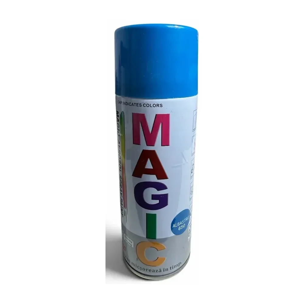 Vopsea spray MAGIC Albastru Deschis 650, recipient 400 ml