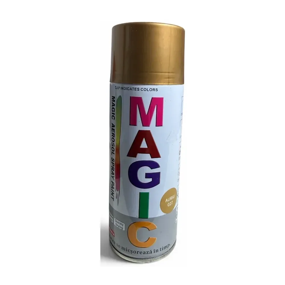 Vopsea spray MAGIC Auriu 027, recipient 400 ml