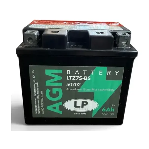 Acumulator Moto AGM 6 Ah Landport 130 A Pornire LTZ7S-BS LP