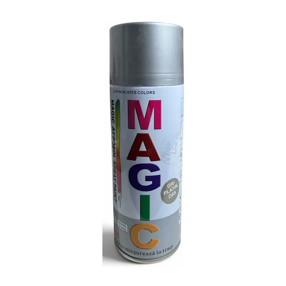 Vopsea spray MAGIC Gri Platin D69, recipient 400 ml