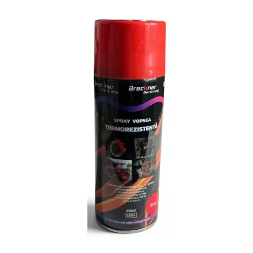 Spray Vopsea Termorezistentă Breckner Germany Roșu 450 ml