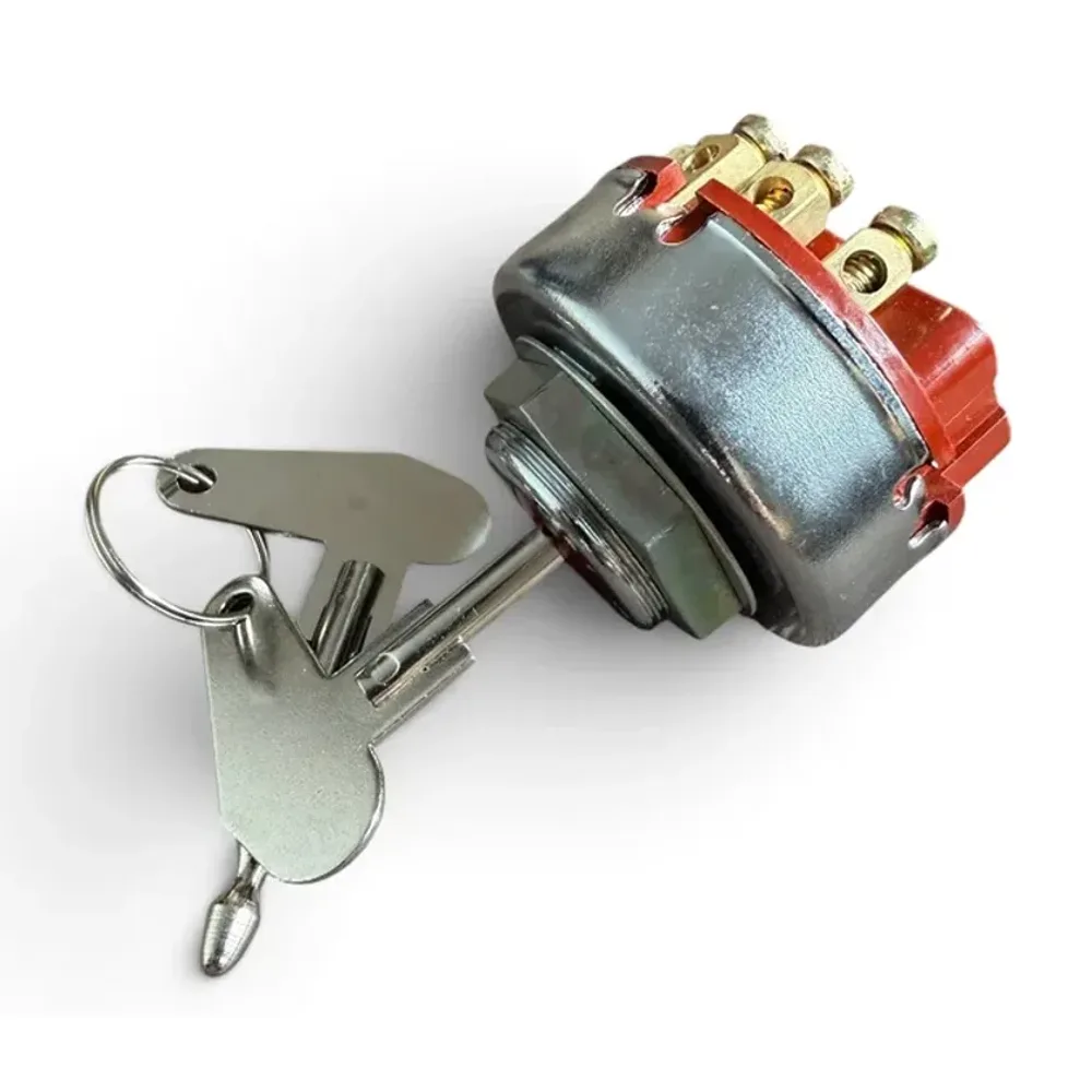 Contact de pornire cu cheie pentru tractor UTB U650, corp metalic, 2 chei