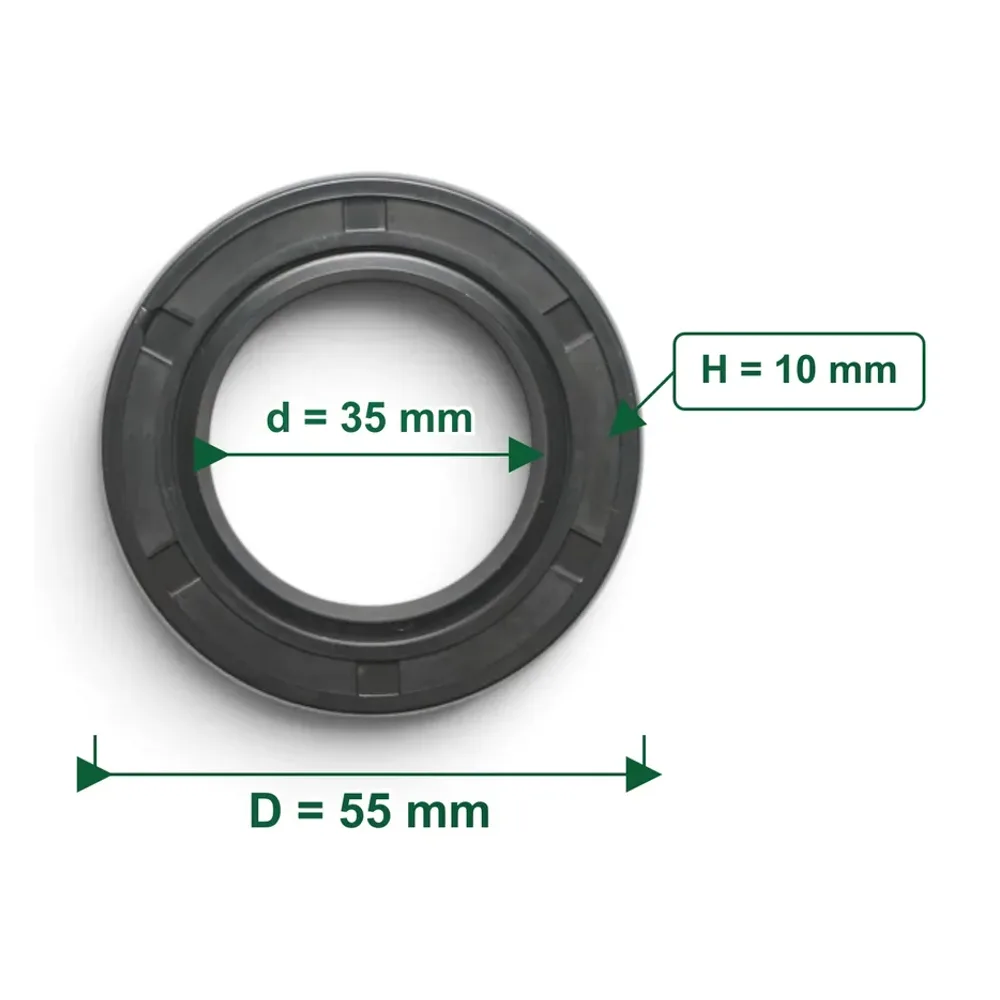 Simering TC 35x55x10 mm — etanșare radială pentru arbore cu arc de presare