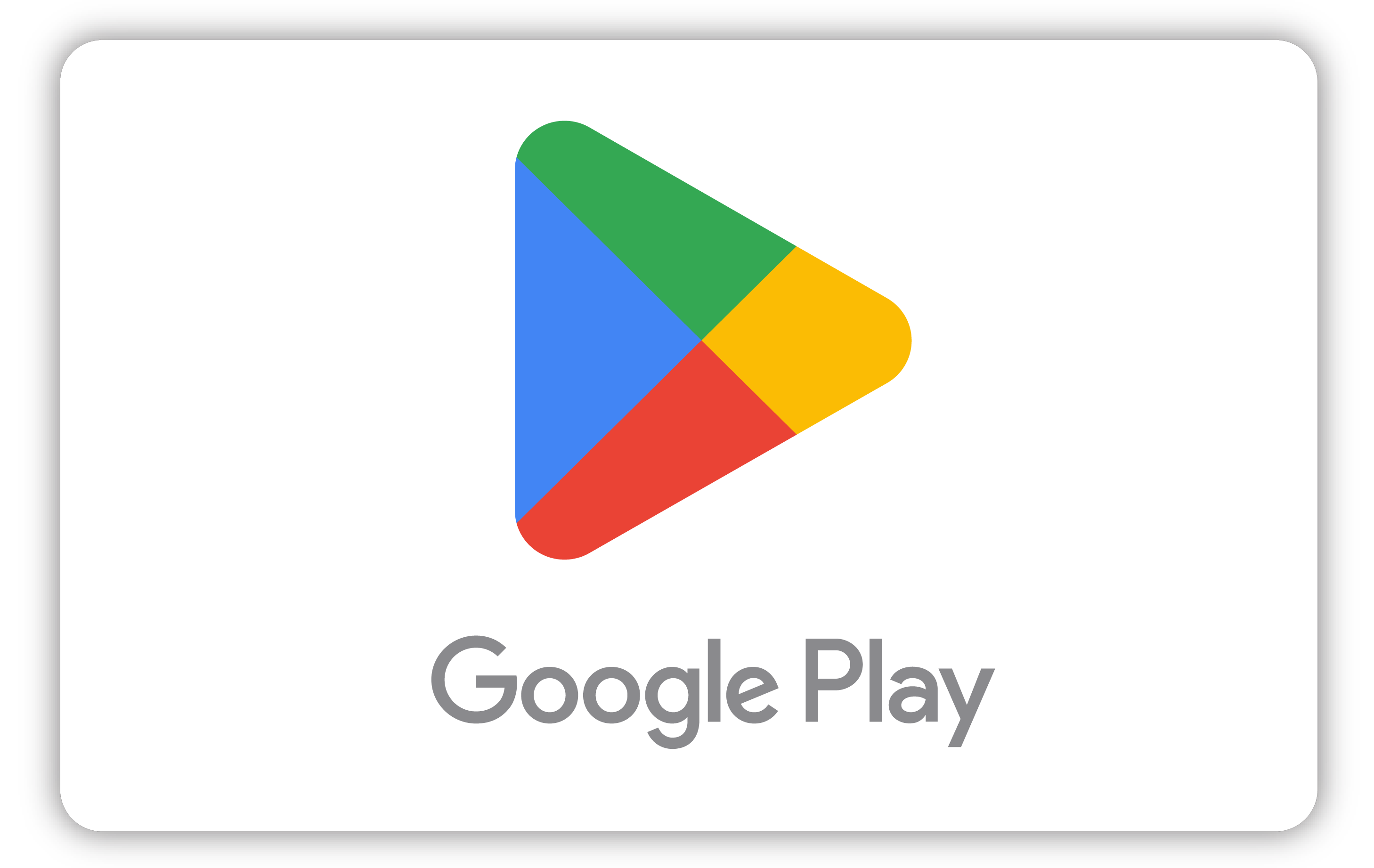 Image of a Google Play gift card