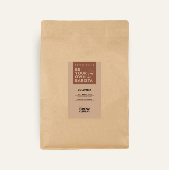 The Brew Company jednodruhová zrnková fairtrade káva Colombia 1000 g velikost 1000g