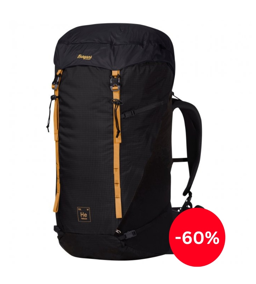 Dámský lehký outdoorový batohBergans Helium V5 55L Černá 55L