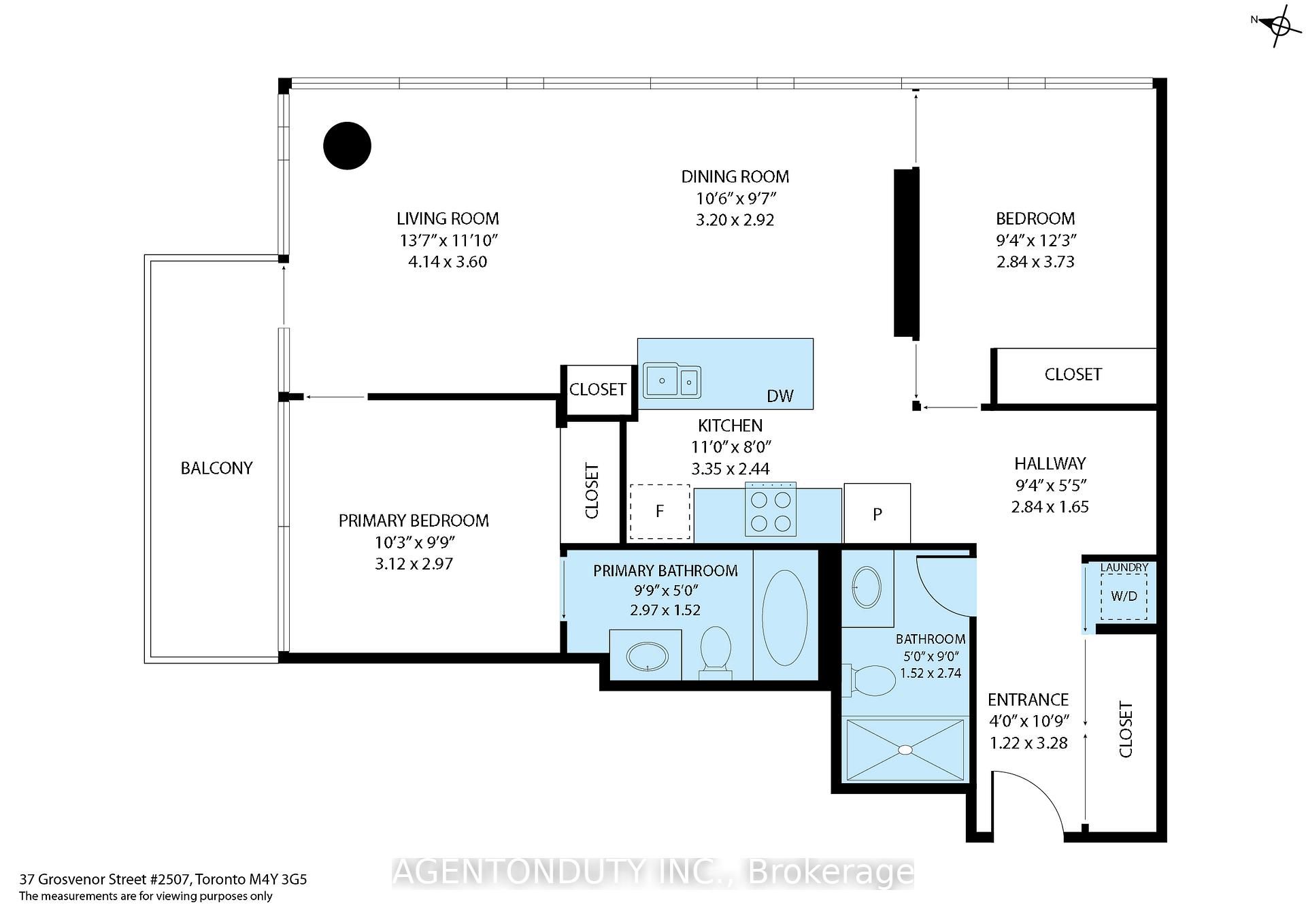 #2507 - 37 Grosvenor St, Toronto, ON M4Y3G5 | 2 Bedroom 2 Bathroom Condo Apt | Image 31