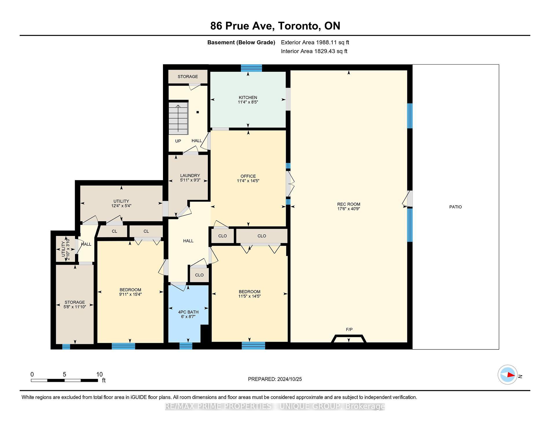86 Prue Ave, Toronto, ON M6B1R5 | 2 Bedroom 3 Bathroom Detached House | Image 12