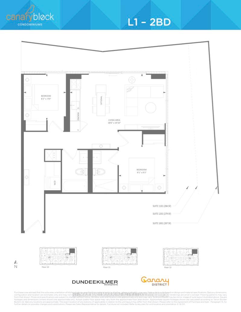 #1201 - 60 Tannery Rd, Toronto, ON M5A0S8 | 2 Bedroom 2 Bathroom Condo Apt | Image 40