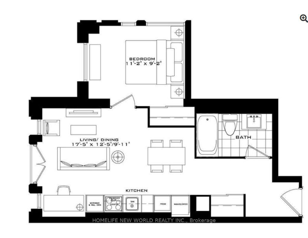 #723 - 955 Bay St, Toronto, ON M5S2A2 | 1 Bedroom 1 Bathroom Condo Apt | Image 19