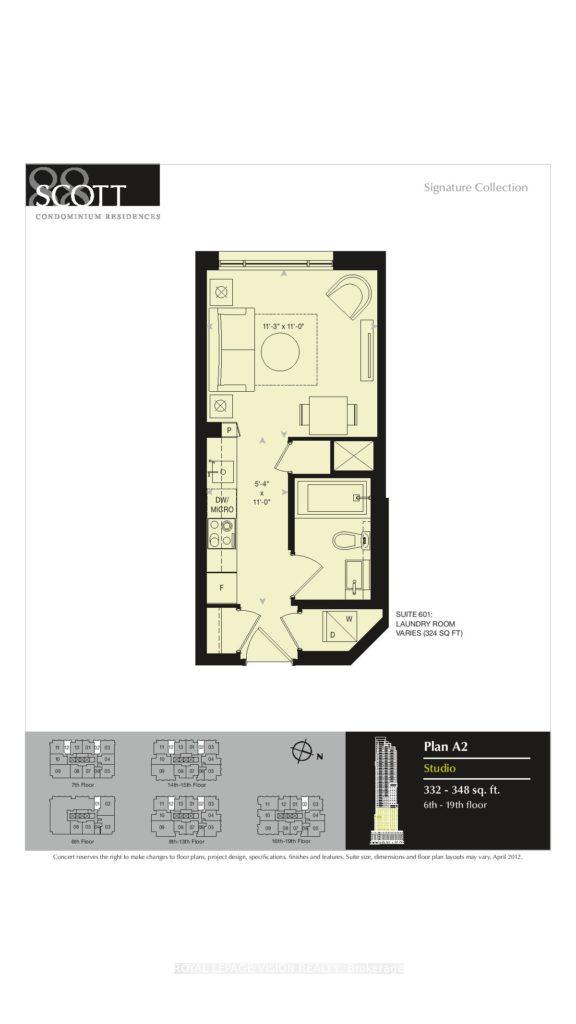 #902 - 88 Scott St, Toronto, ON M5E0A9 | 0 Bedroom 1 Bathroom Condo Apt | Image 11