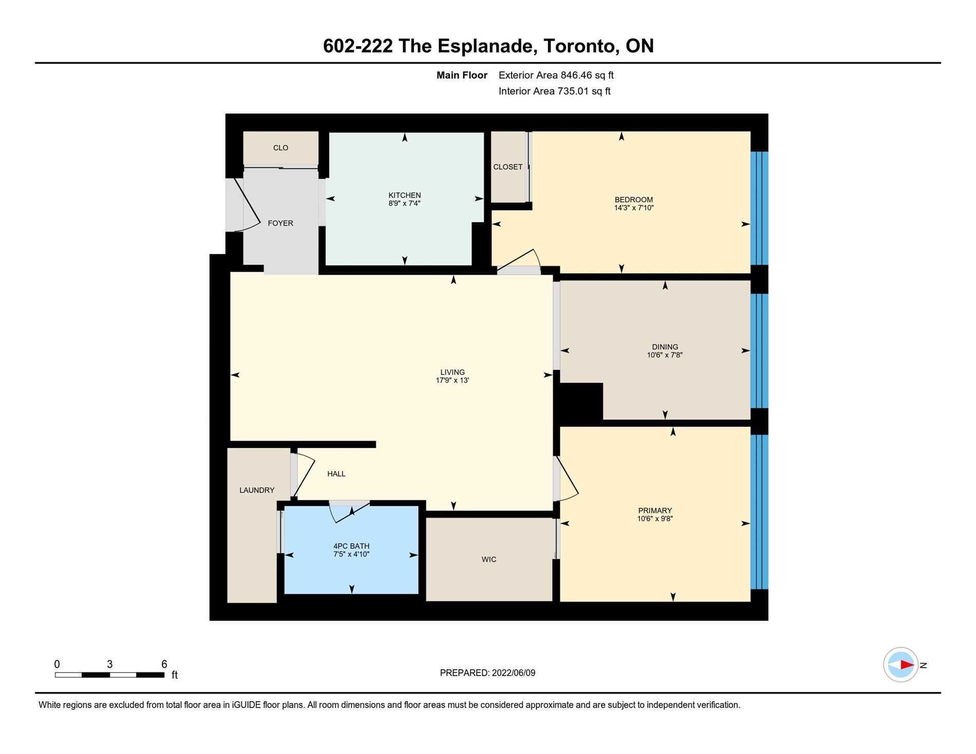#602 - 222 The Esplanade Ave, Toronto, ON M5A4J6 | 2 Bedroom 1 Bathroom Condo Apt | Image 32
