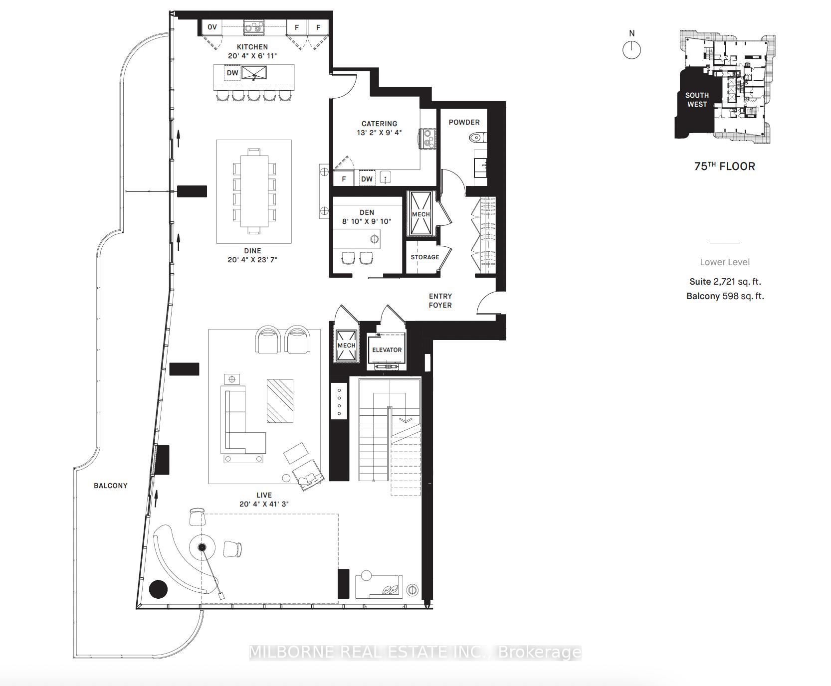 #7503 - 1 Bloor St E, Toronto, ON M4W1A9 | 3 Bedroom 4 Bathroom Condo Apt | Image 31