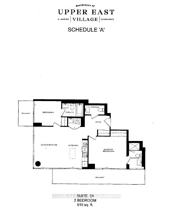 #1001 - 33 Frederick Todd Way, Toronto, ON M4G0C9 | 2 Bedroom 3 Bathroom Condo Apt | Image 25