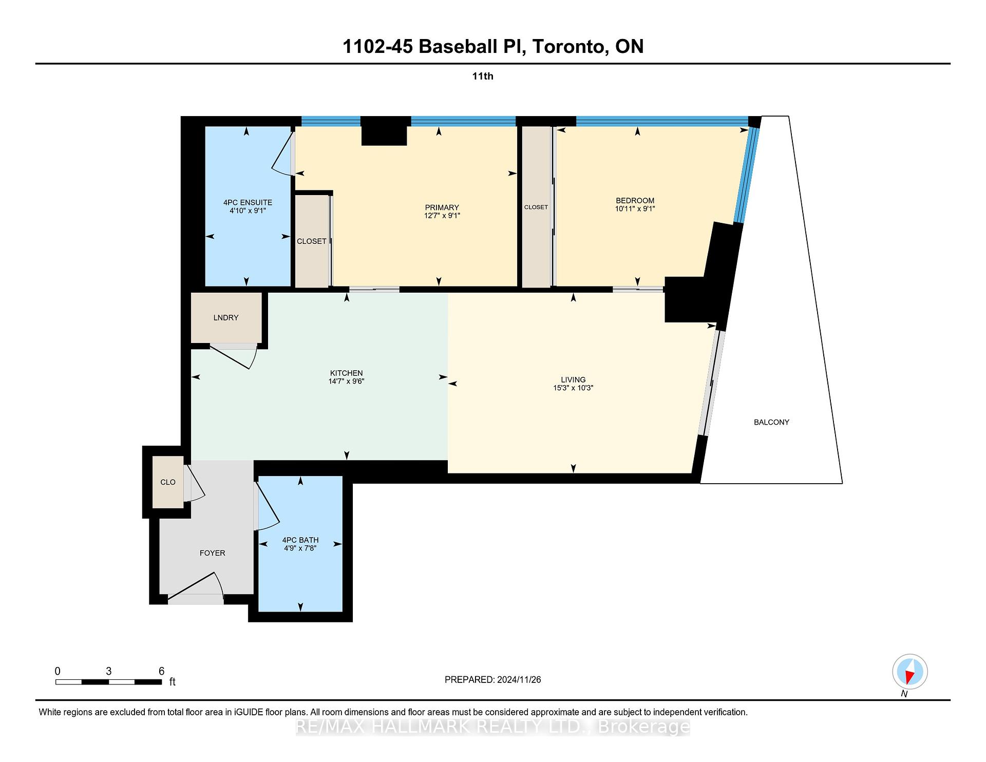 #1102 - 45 Baseball Pl, Toronto, ON M4M0H1 | 2 Bedroom 2 Bathroom Condo Apt | Image 38