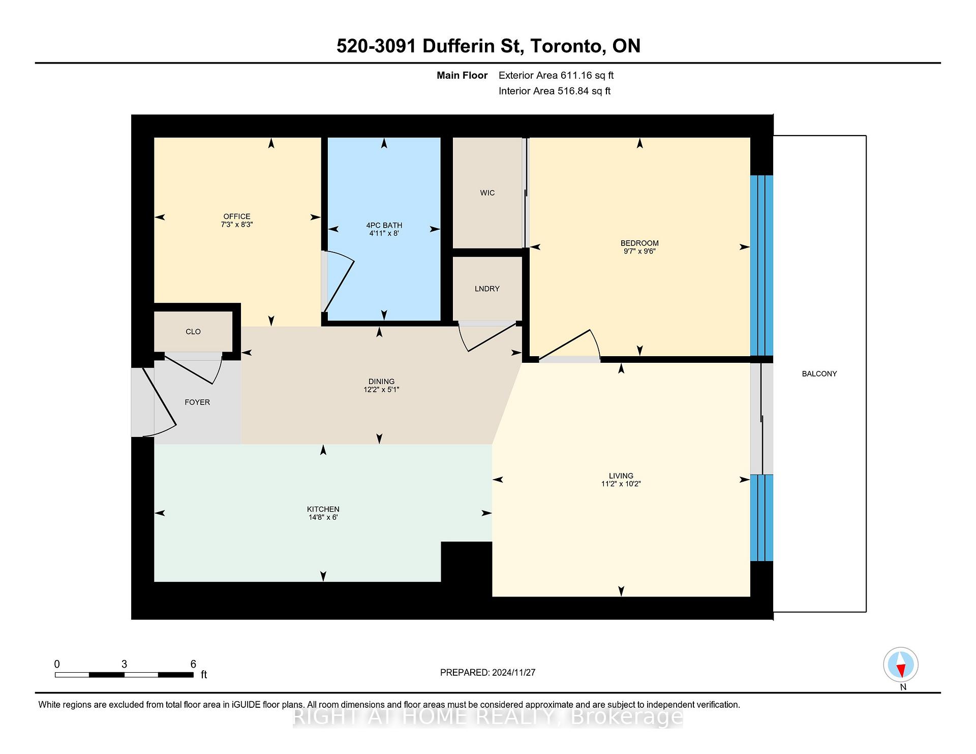 #520 - 3091 Dufferin St, Toronto, ON M6A0C4 | 1 Bedroom 1 Bathroom Condo Apt | Image 15