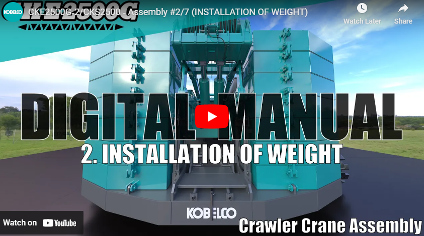 CKE2500G‐2/CKS2500 ‐ Assembly #2/7 (INSTALLATION OF WEIGHT)