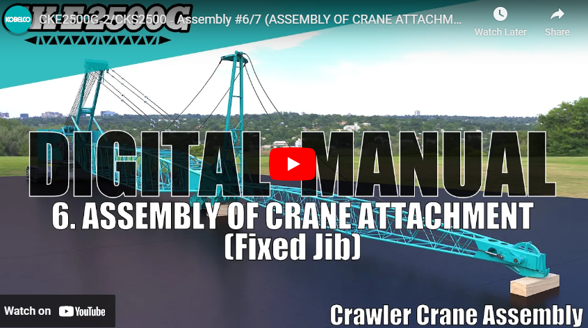 CKE2500G‐2/CKS2500 ‐ Assembly #6/7 (ASSEMBLY OF CRANE ATTACHMENT (FIXED JIB)